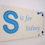Blue Personalised Name Plaque