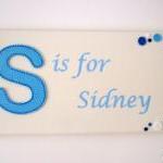 Blue Personalised Name Plaque