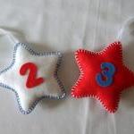 Red, White And Blue Star Number Nursery..