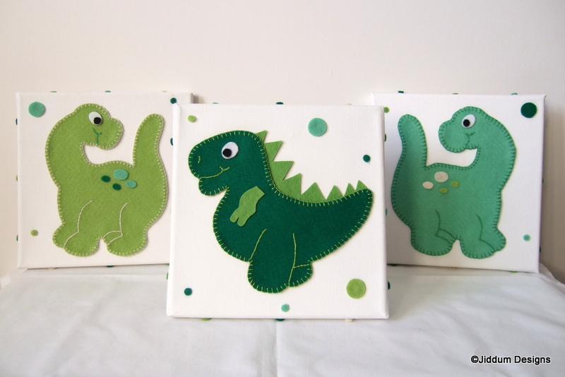 Dinosaur Nursery Wall Decorations Set Of 3 On Luulla